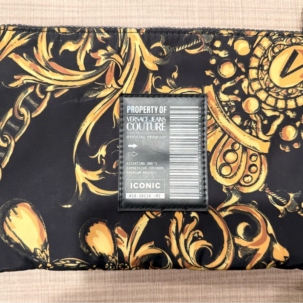Versace Jeans Couture Black and Gold Pouch (Bag) - Picture 3 of 4